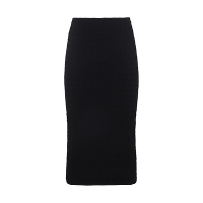Valentino black midi skirt outlook
