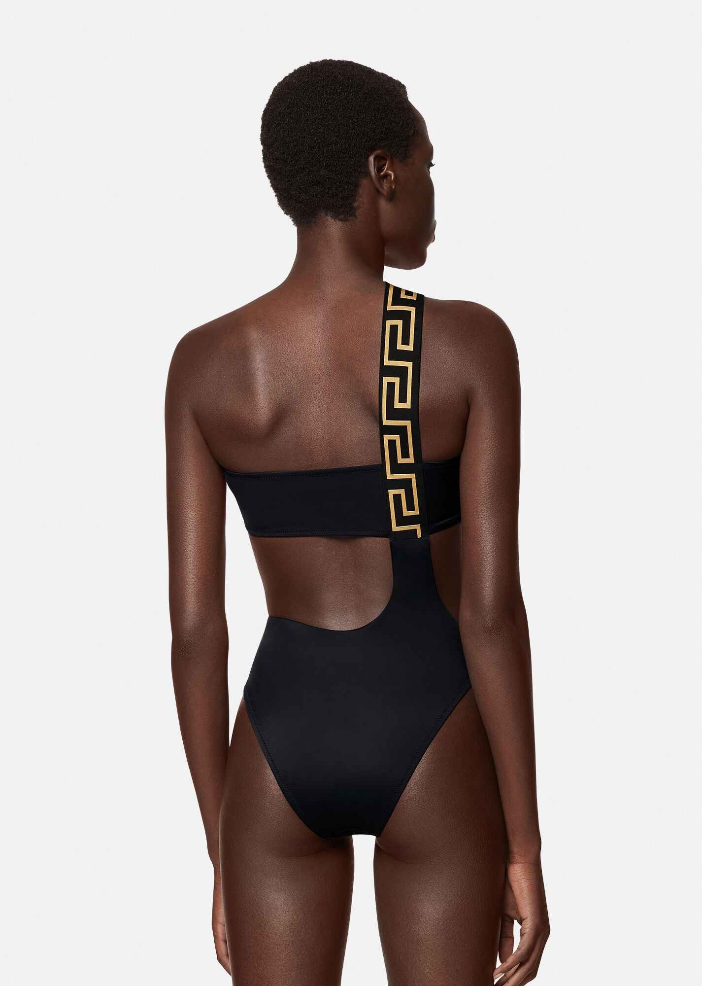 Greca Border One-Piece Swimsuit - 3