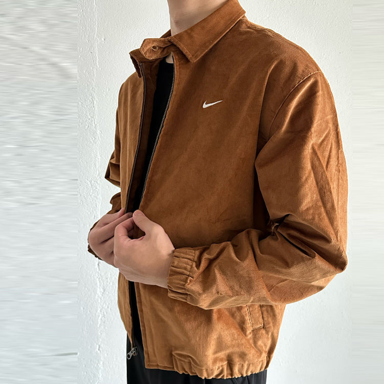 Nike Life Harrington Cord Jacket 'Brown' DX9071-270 - 5