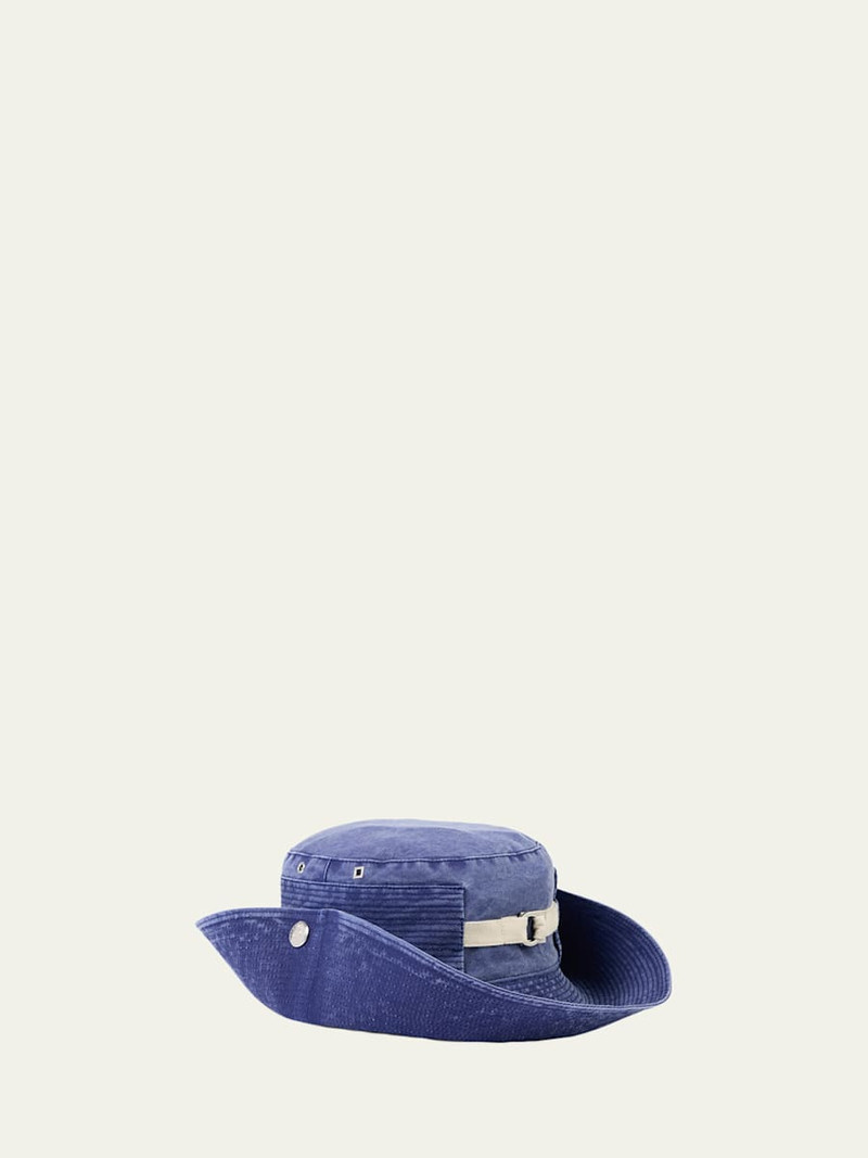 JACQUEMUS Men's The De-Nimes Denim Bucket Hat outlook
