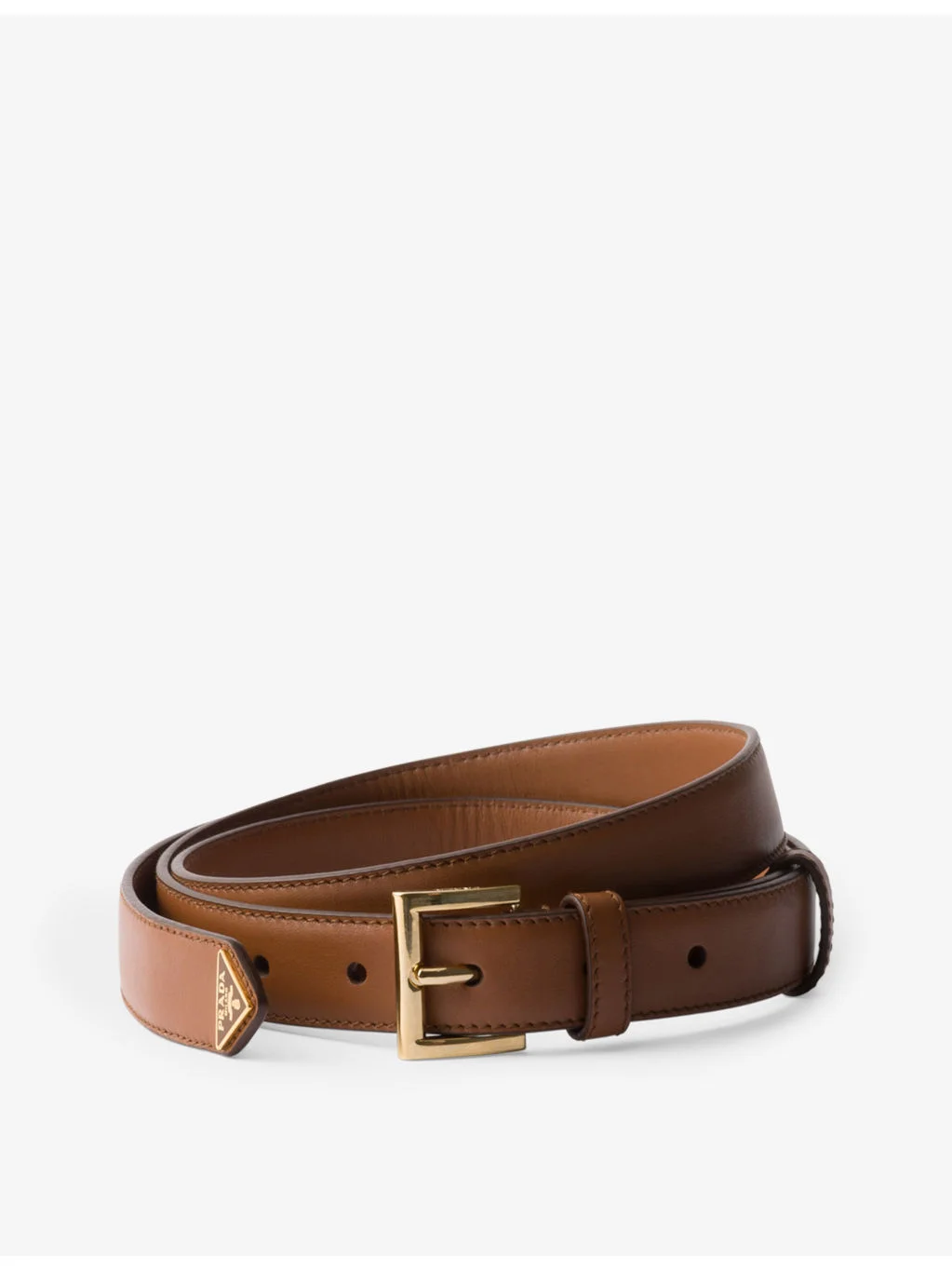 Logo-embellished leather belt - 1