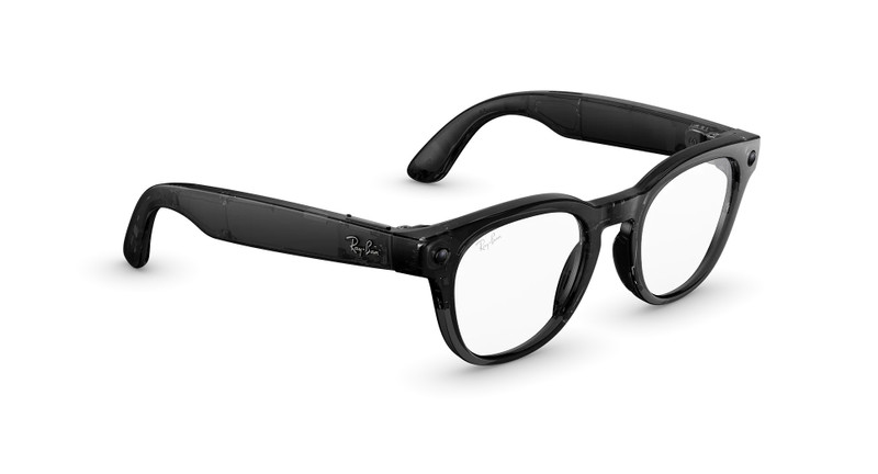 Ray-Ban Meta Scriber Optics (Gen 2), Shiny Transparent Black, Clear Lenses 3