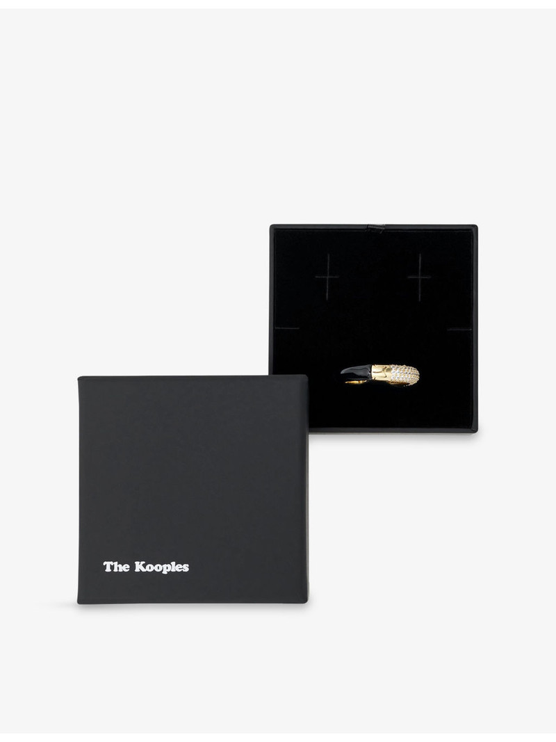 The Kooples Rhinestone-Embellished Brass Ear Cuff outlook