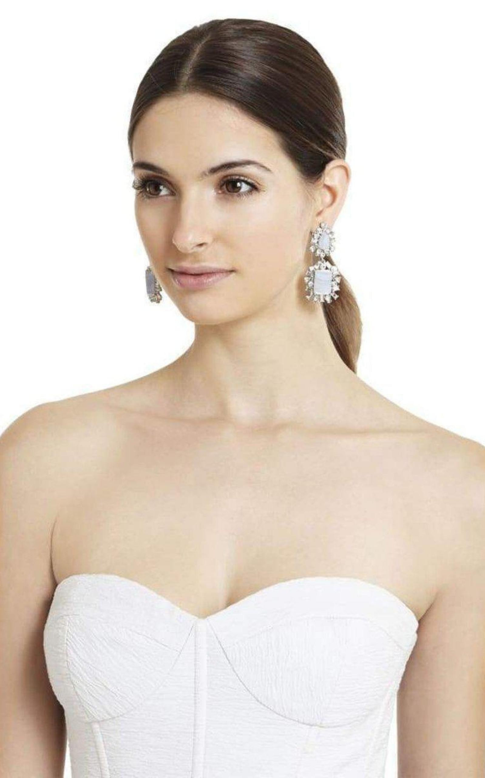 BCBGMAXAZRIA - Scattered-Stone Drop Earrings - 2