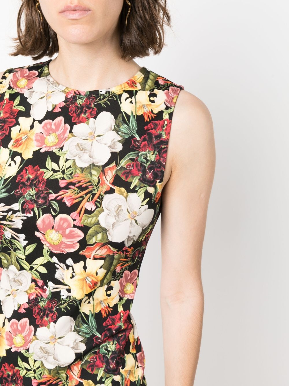 Wynell floral-print sleeveless minidress - 5