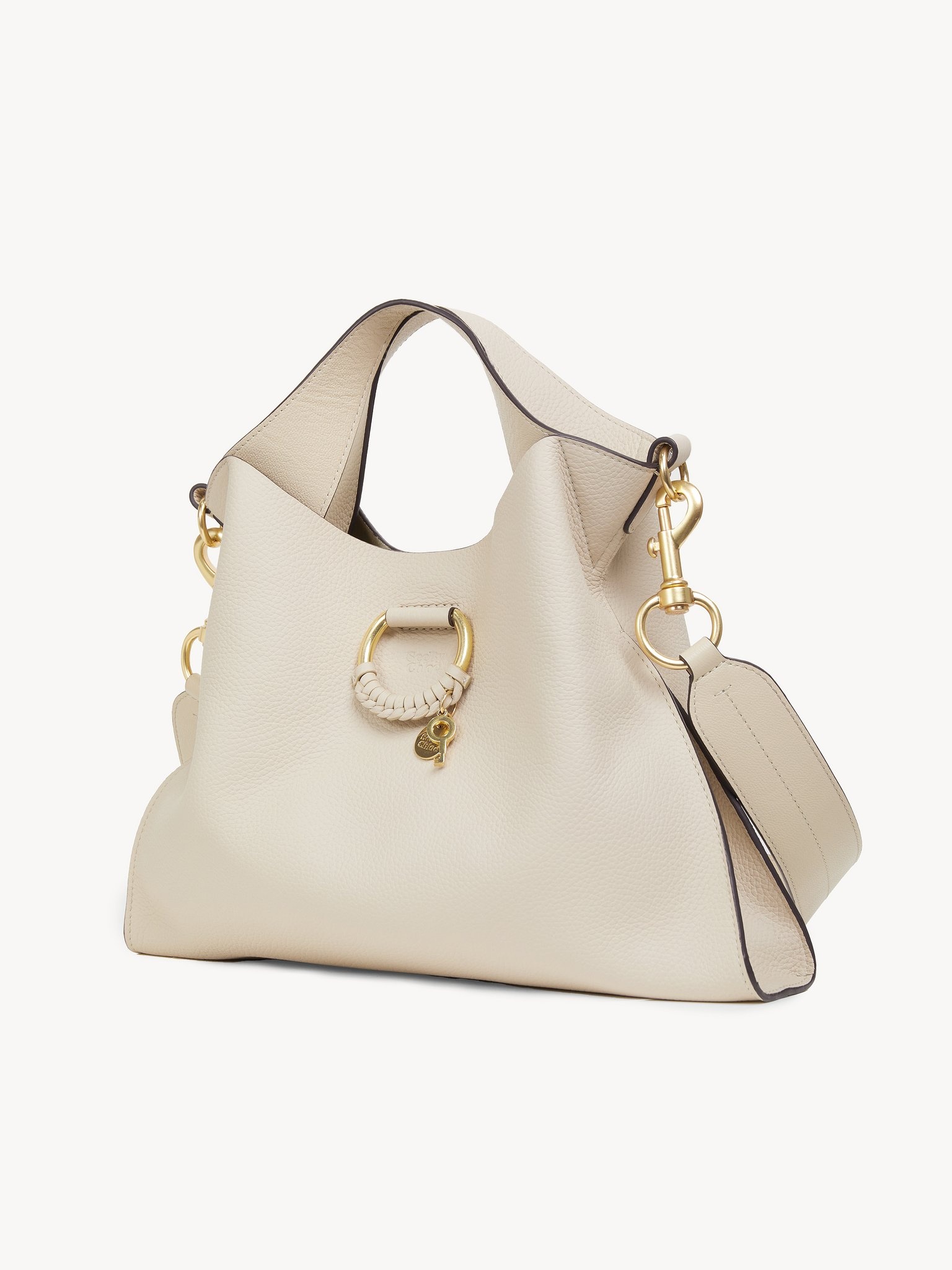☆See by Chloe☆ JOAN S Top Handle 2wayバッグ CEMENT BEIGE♪ Cement Beige Small Joan Top Handle Bag | See by Chloe