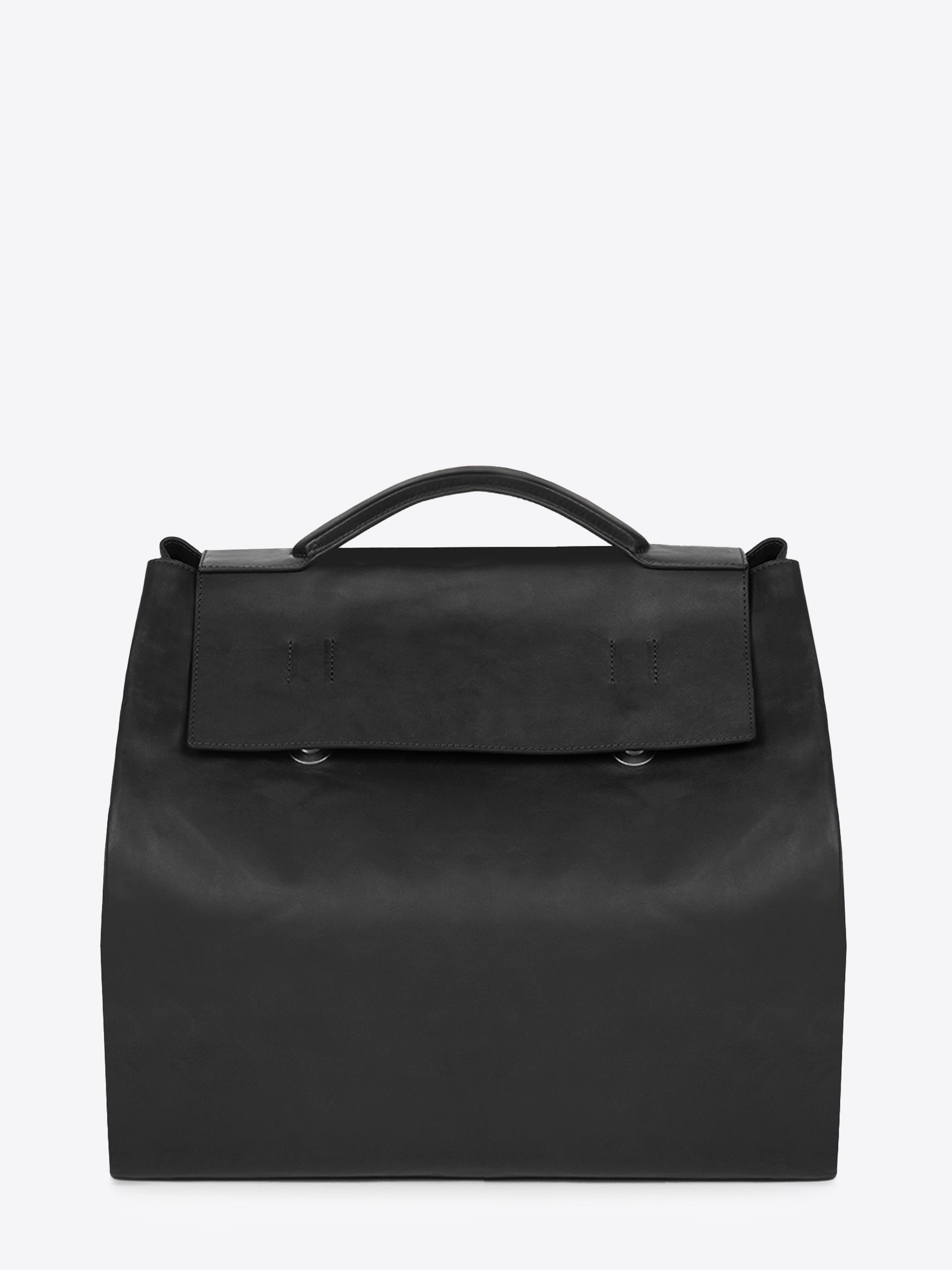 LEATHER TOP HANDLE BAG - 2