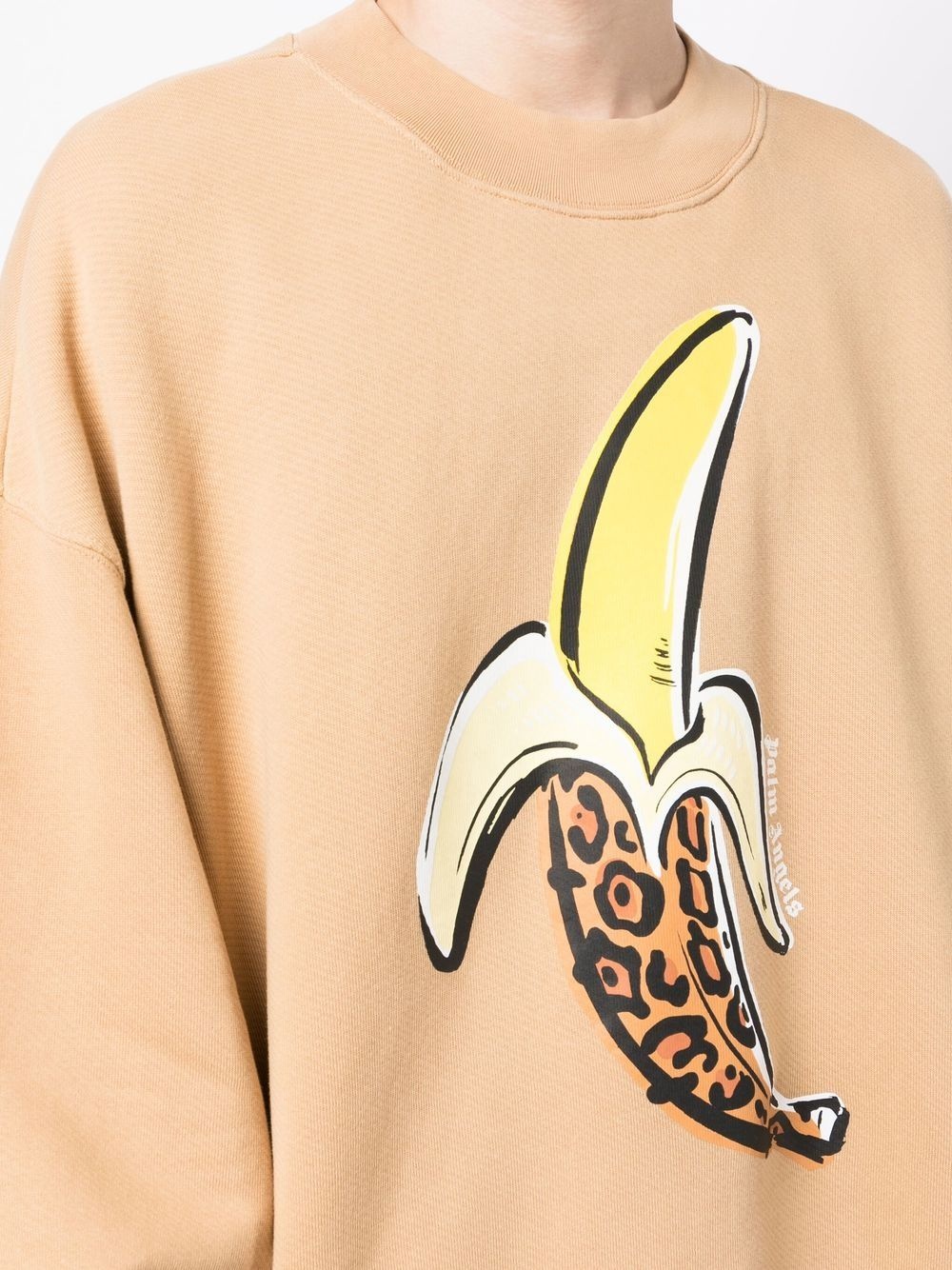 Banana-print cotton sweatshirt - 5