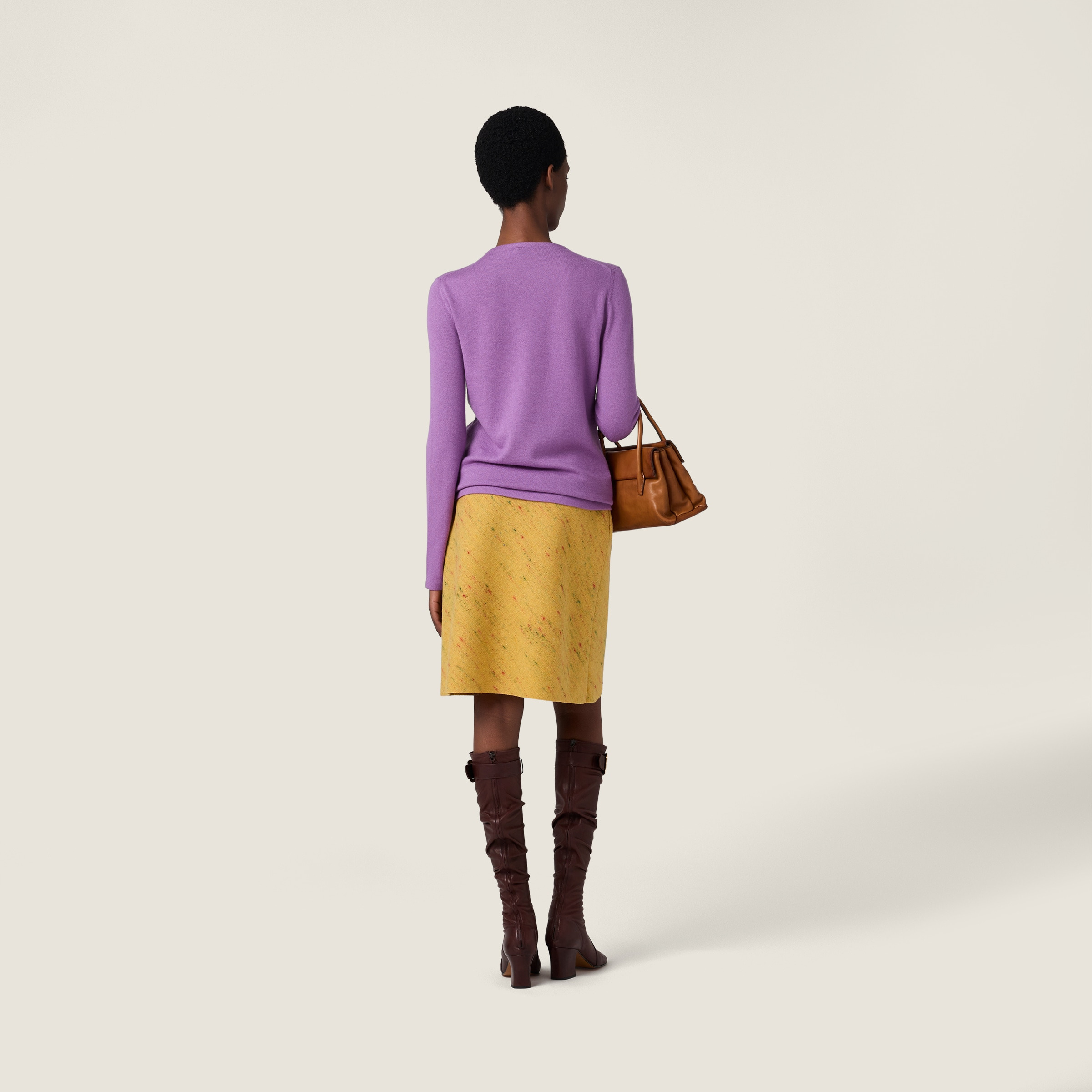 Cashmere and silk crew-neck sweater - 3