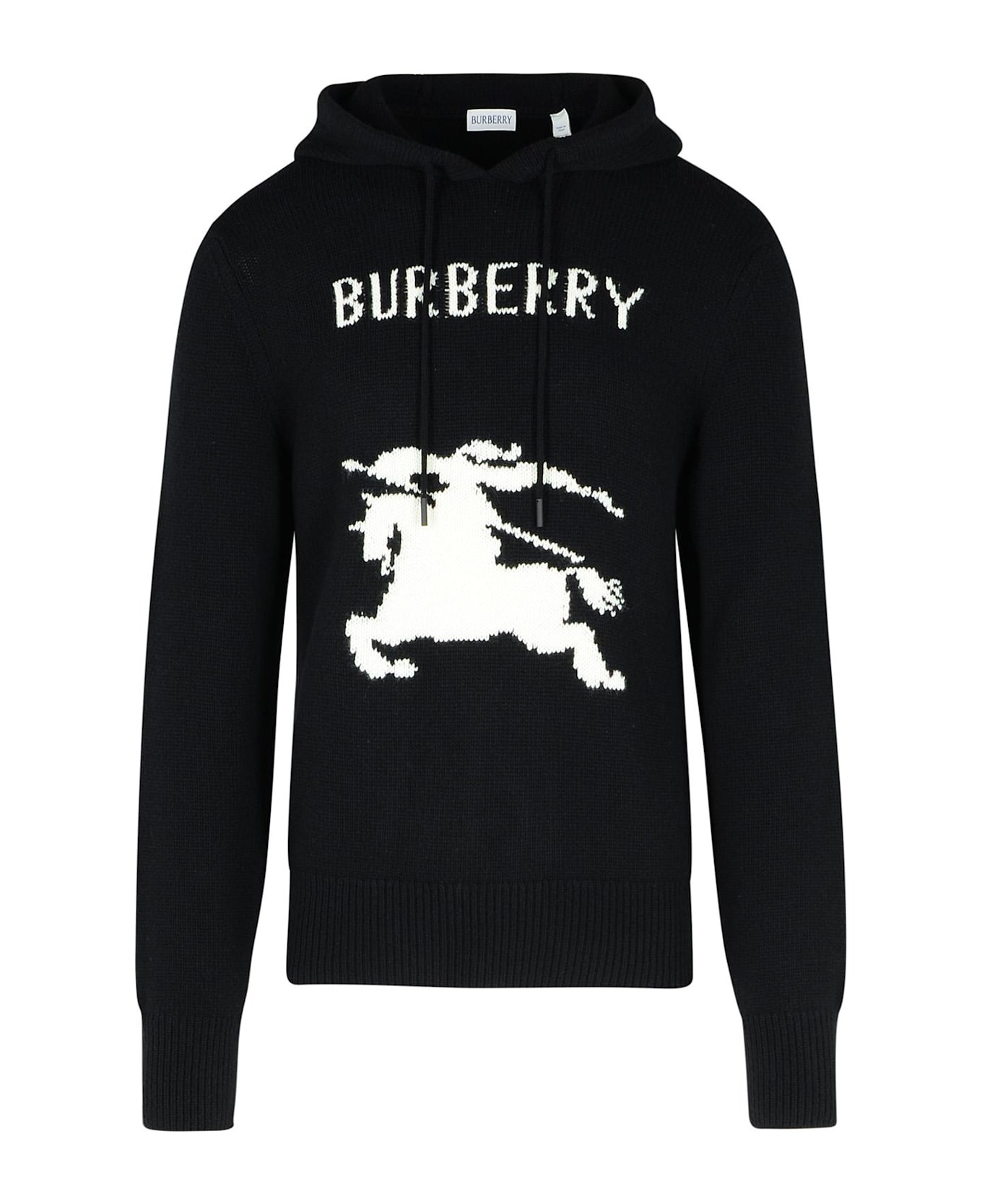 Black Wool Blend Sweater - 1
