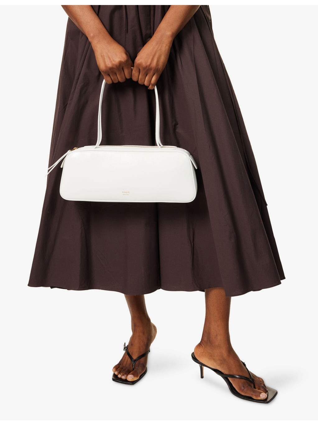 Simona Leather Shoulder Bag - 6