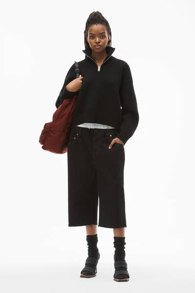 Alexander Wang RUCHED WAIST CULOTTE IN DENIM outlook