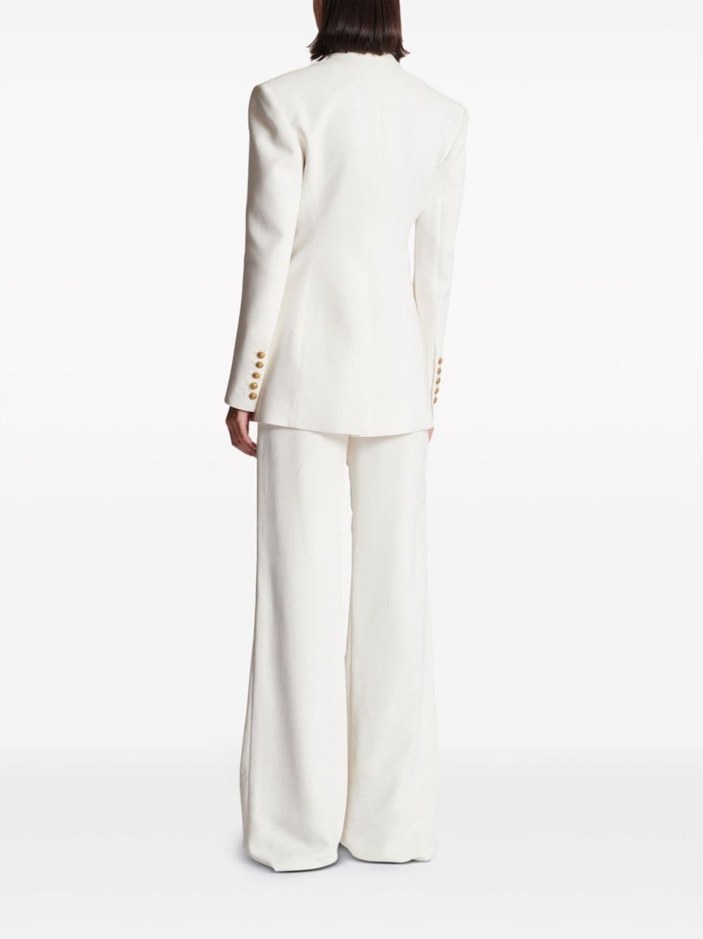 2-Button single-breasted crepe blazer - 4