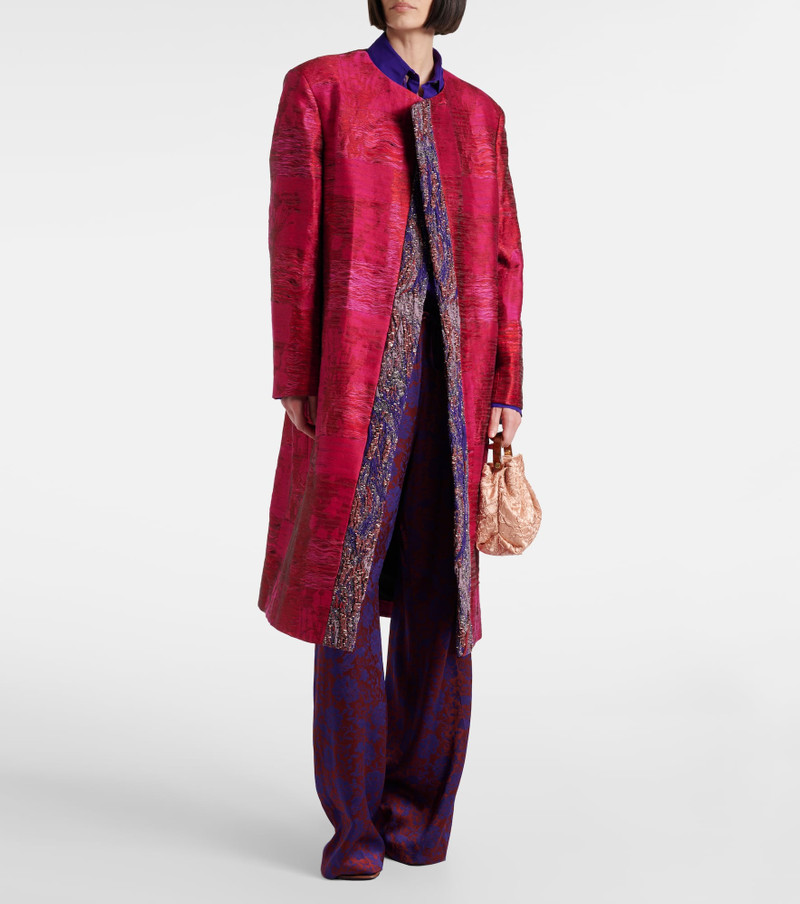 Dries Van Noten Jacquard straight pants outlook
