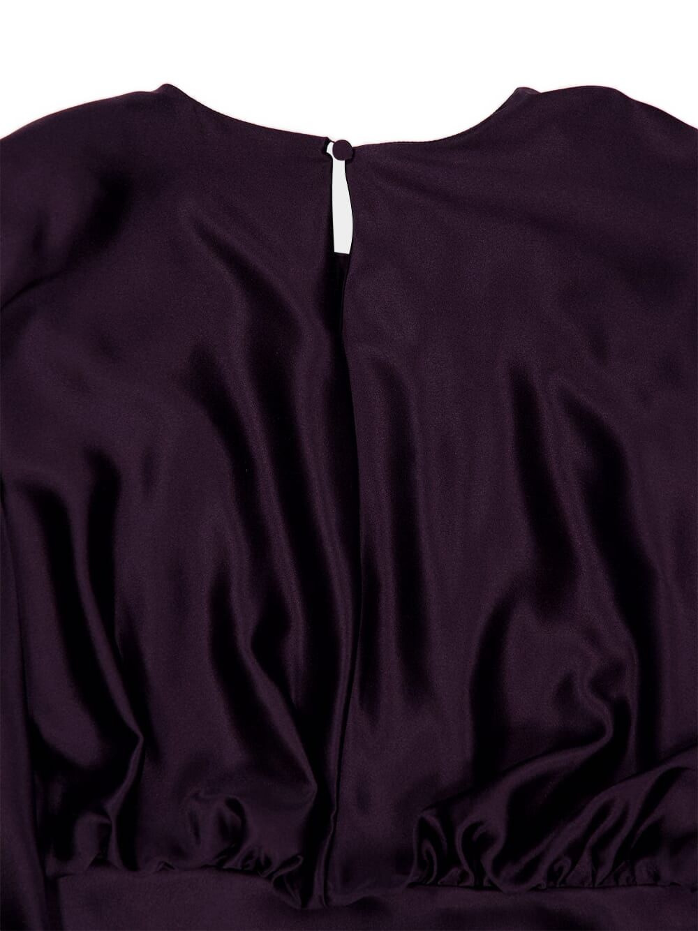 Evinka long-sleeve gathered silk dress - 4