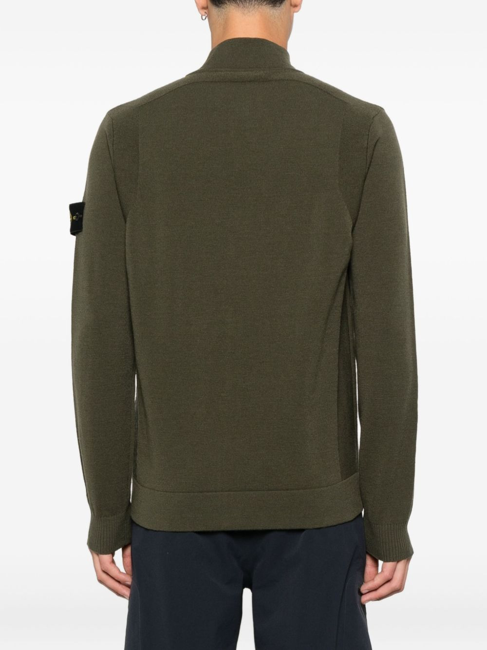 5100062 zip-front patch pocket sweater - 4