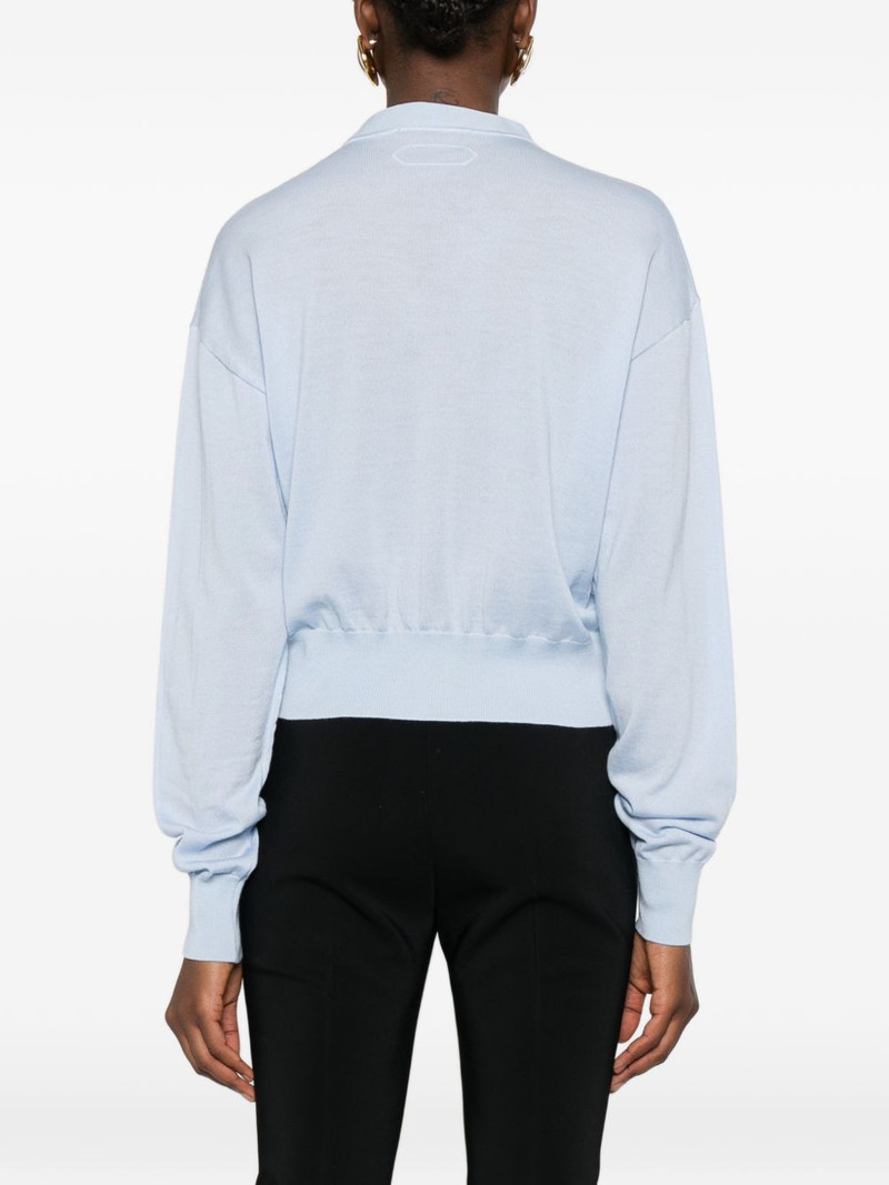 buttoned V-neck cardigan 4