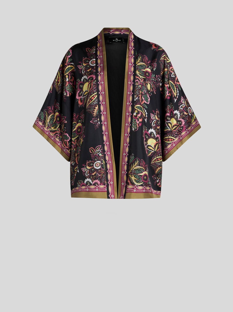 PRINTED TWILL KESA ROBE - 1