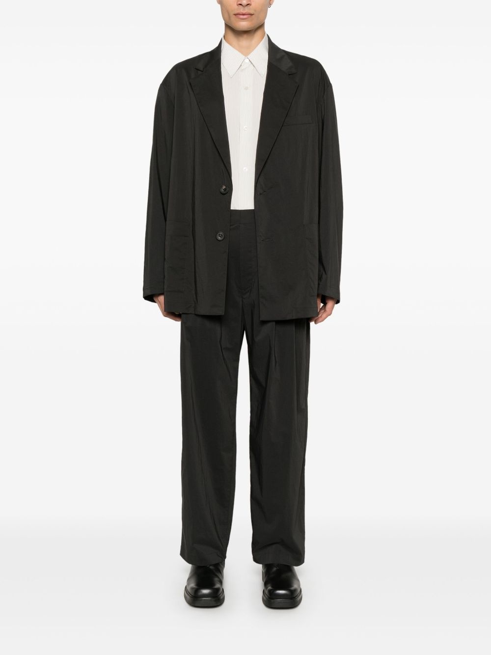 pleat-detail trousers - 3