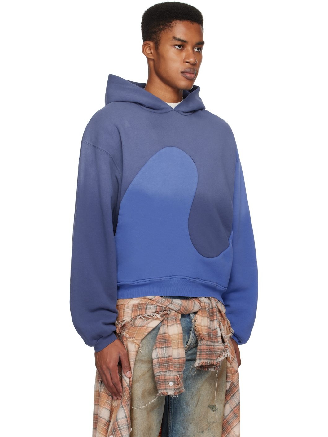 Blue Classic Swirl Hoodie - 2