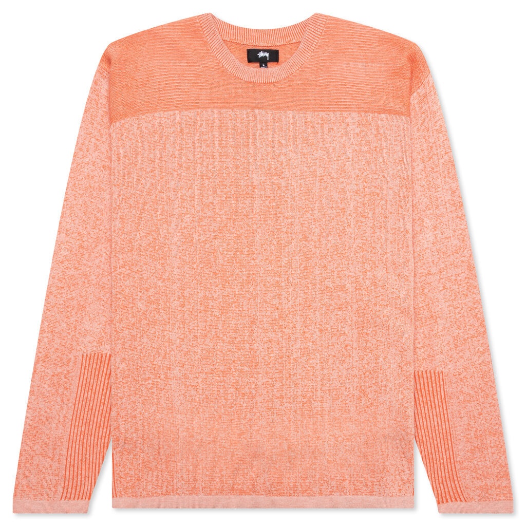 ENGINEERED PANEL SWEATER - ORANGE - 1