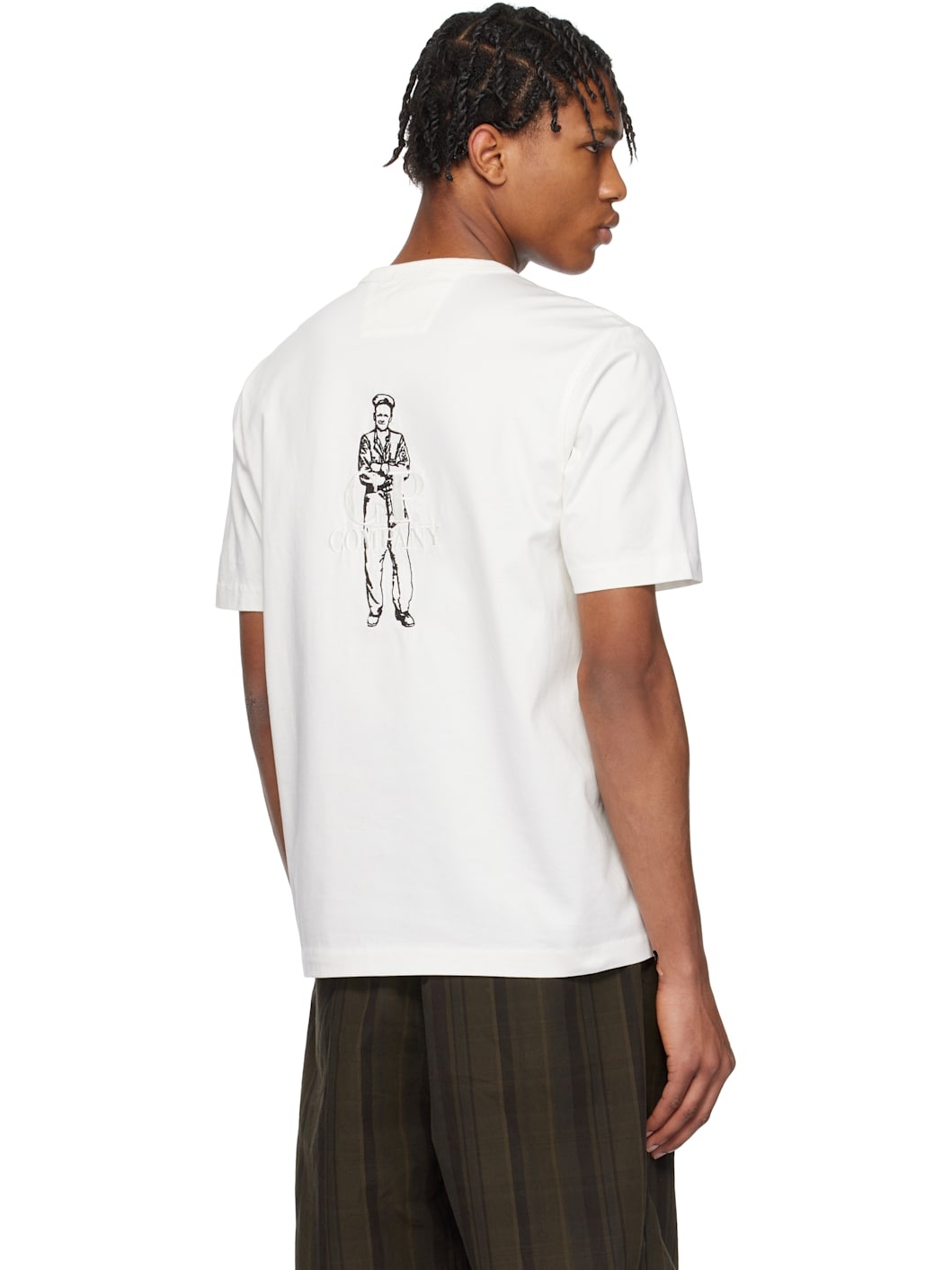 C. P. Company Off-White 30/2 Mercerized Jersey Twisted British Sailor T-shirt - 3