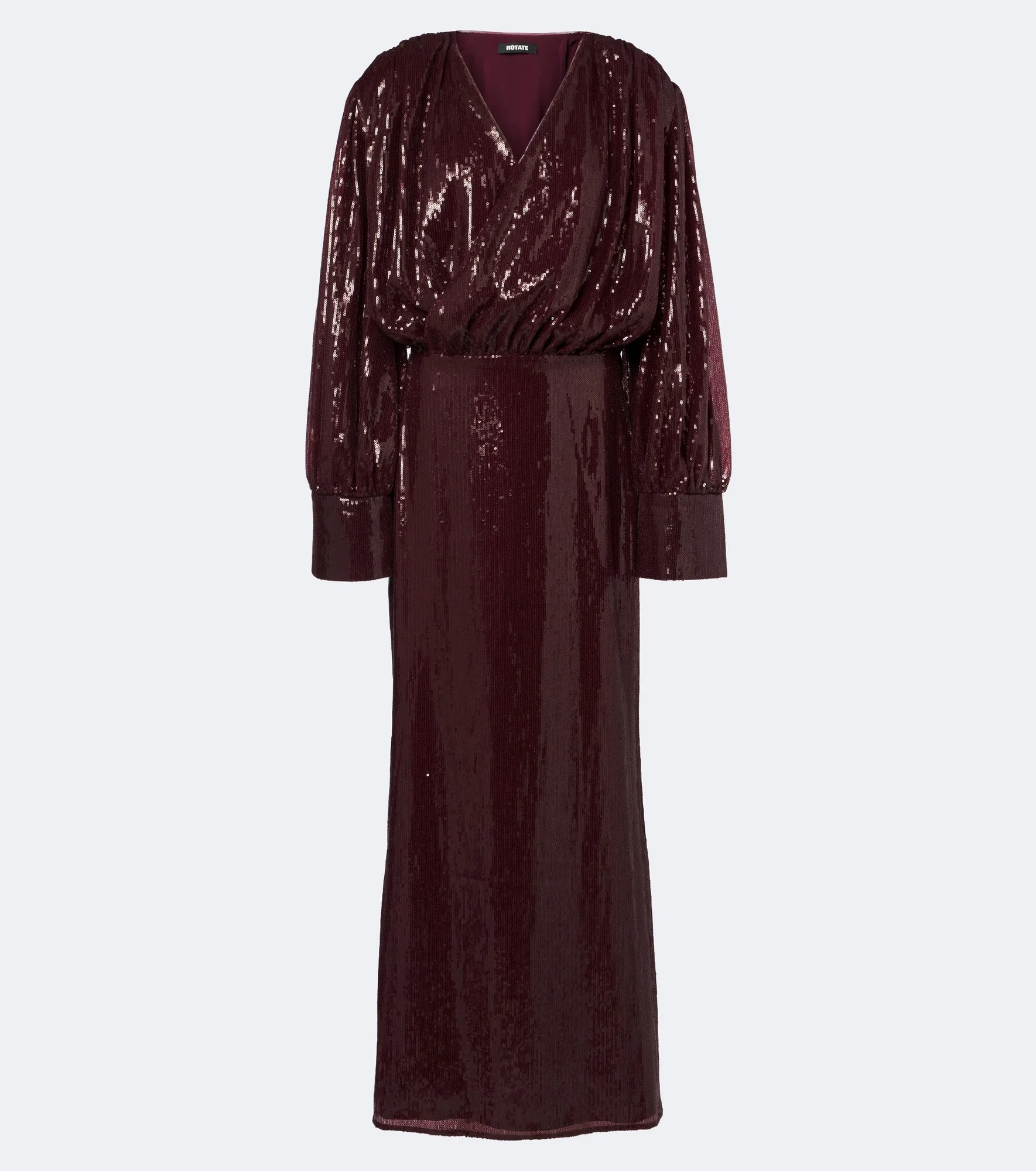 Draped sequined gown - 1