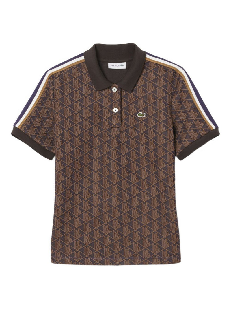 geometric-pattern polo top 1