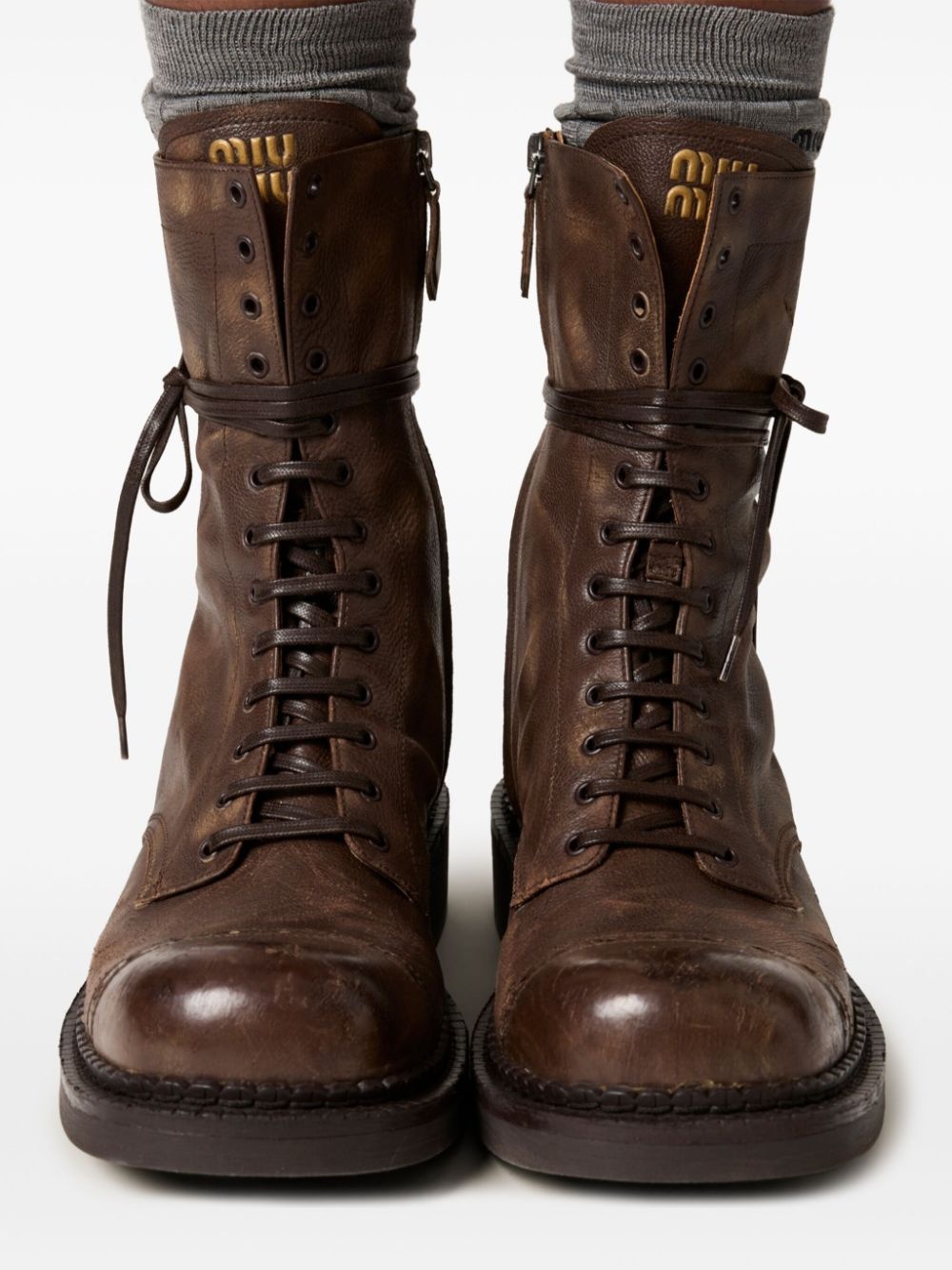 Leather Laced boots (35mm) - 5