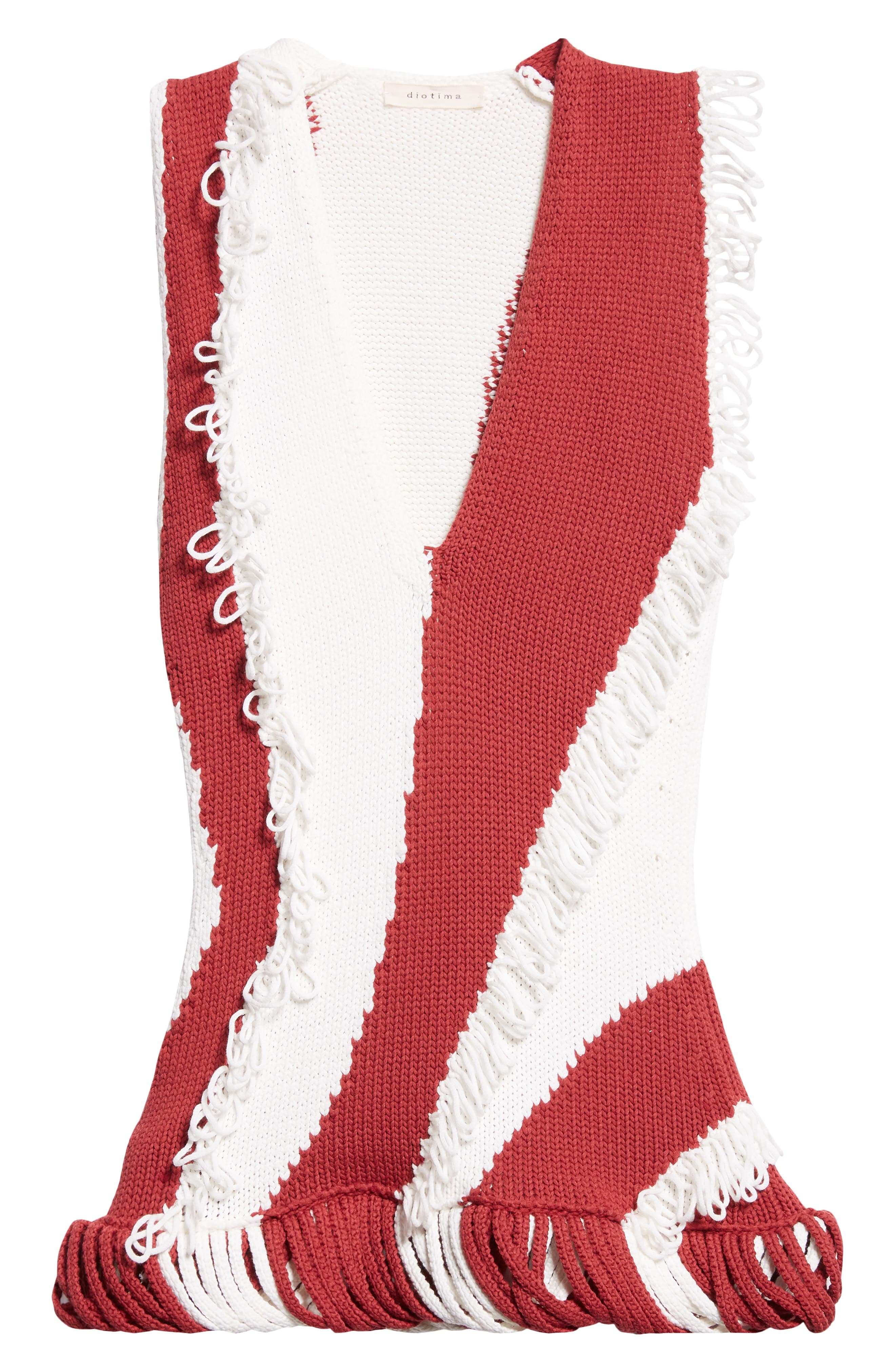 Diotima Roaring Knit Top in Paprika-White at Nordstrom - 6