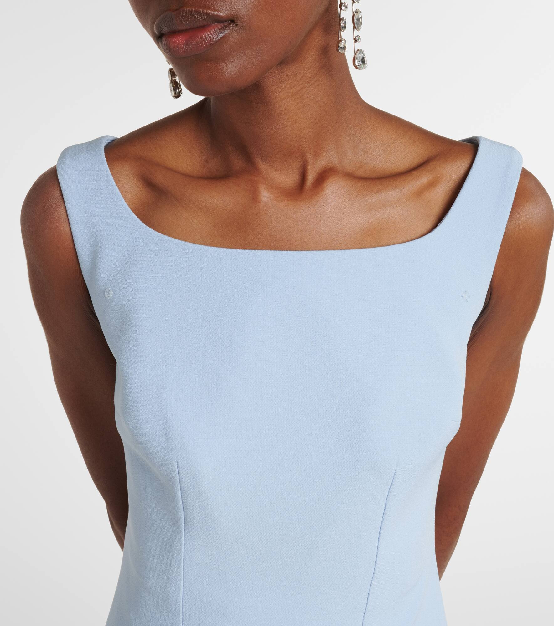 Embellished caped gown - 6