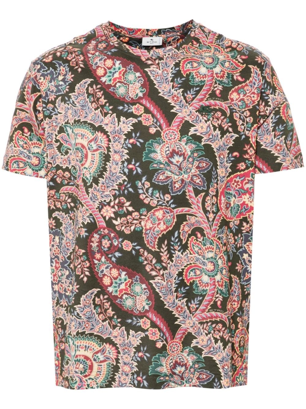 paisley-print T-shirt - 1