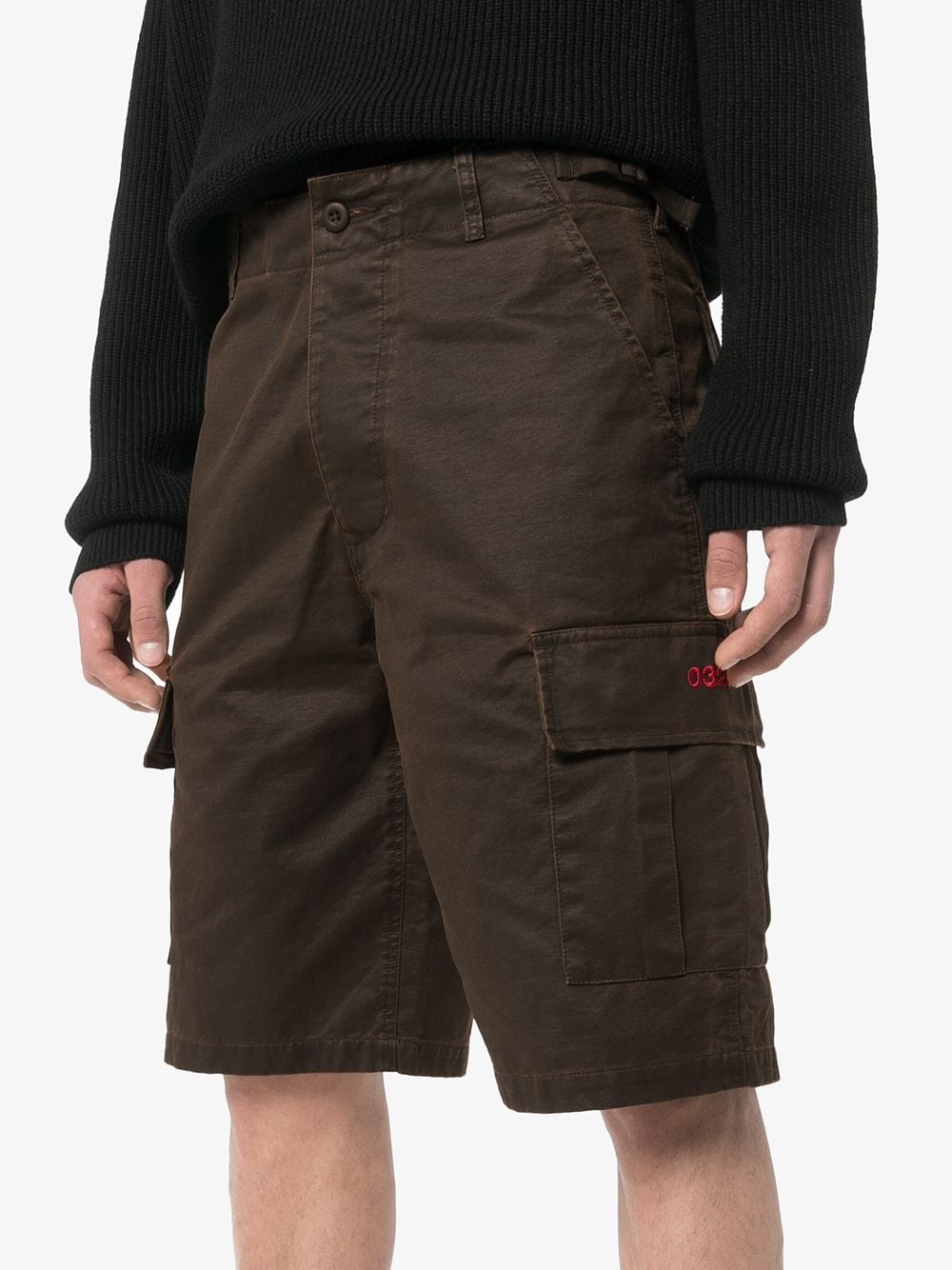 wide-leg cargo shorts - 2