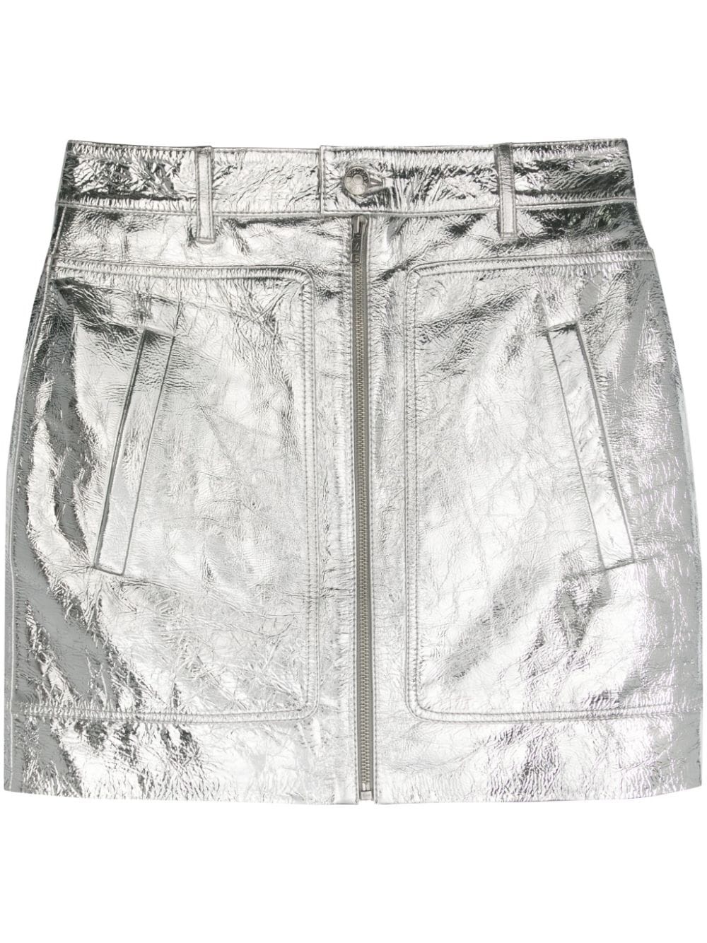 Jinette leather mini skirt - 1