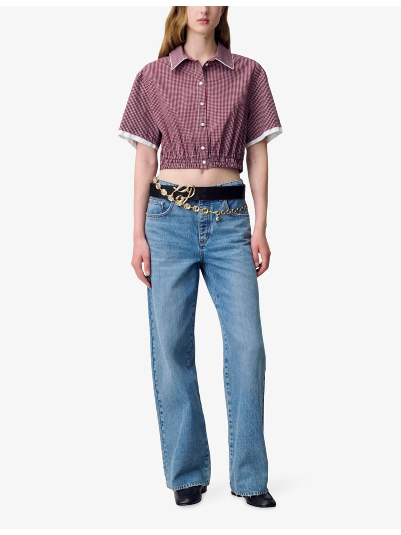 Claudie Pierlot Baggy Wide-Leg Denim Jeans outlook