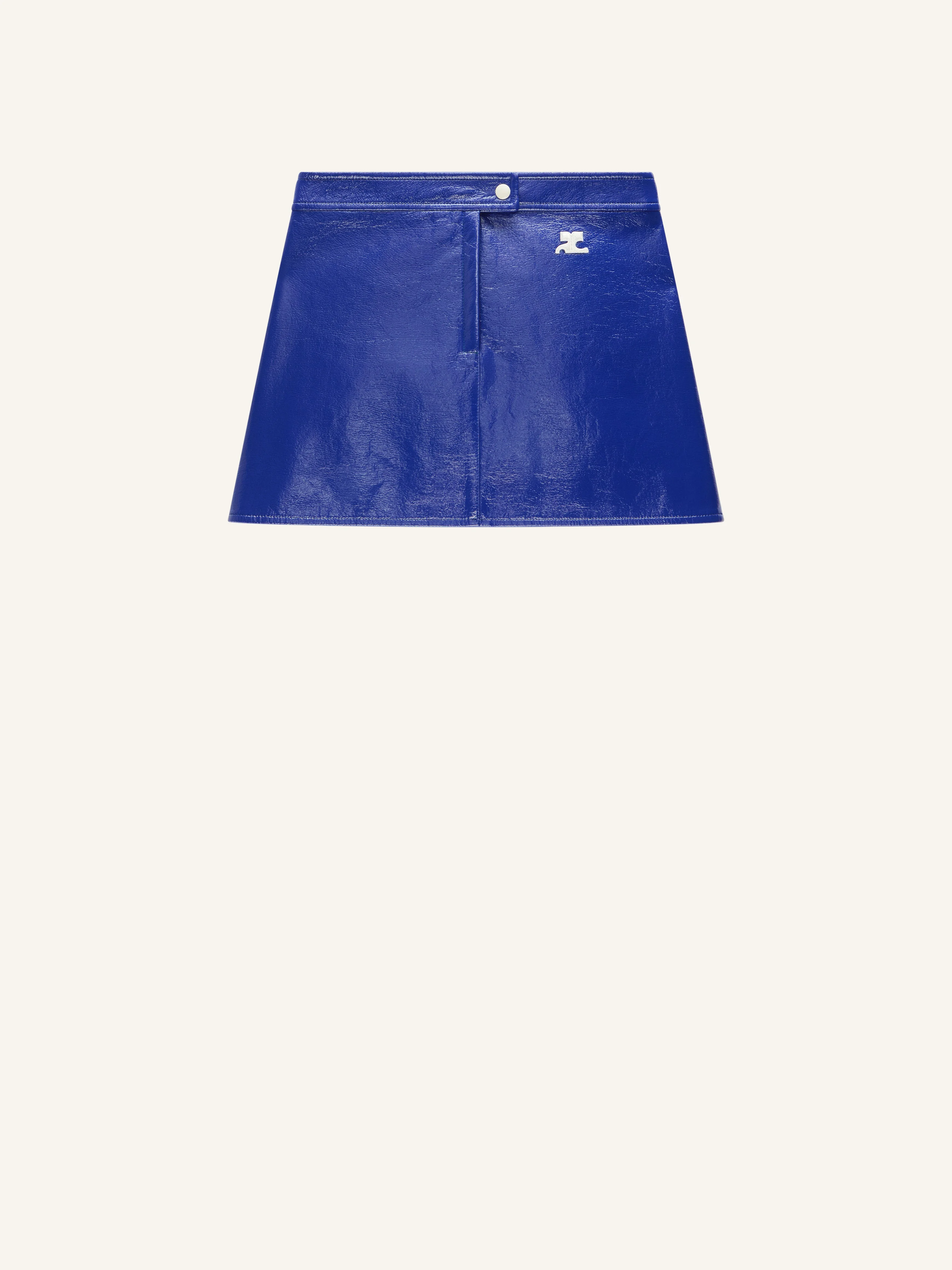 REEDITION VINYL MINI SKIRT - 1