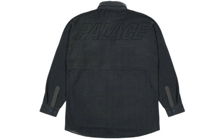 Palace FW21 ULTIMO Polar Grid Overshirt 'Black' P21SHT022 - 2