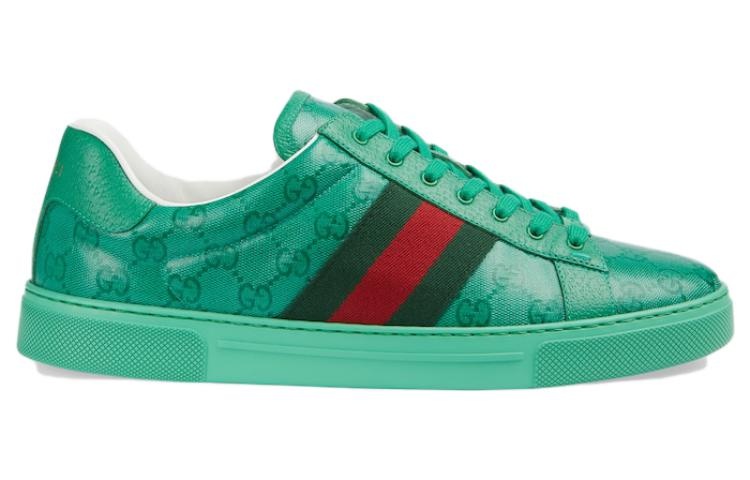 Gucci Ace GG Crystal canvas sneaker 'Green' 760775-FACRF-3751 - 2