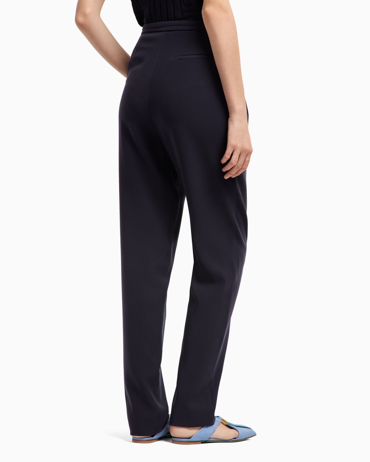 DARTED TROUSERS IN TECHNICAL CADY - 3