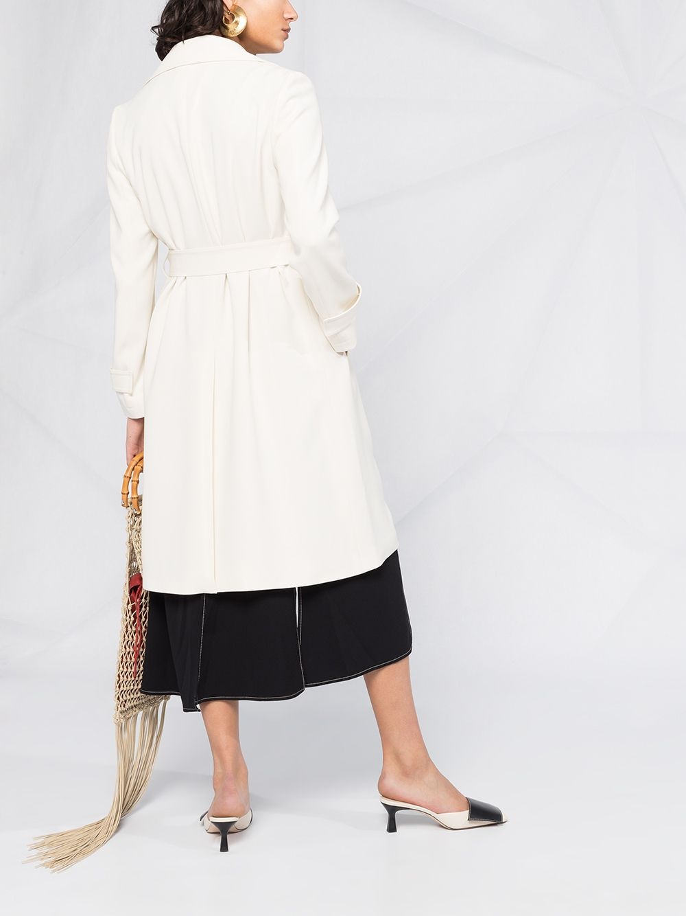 belted trench coat - 4