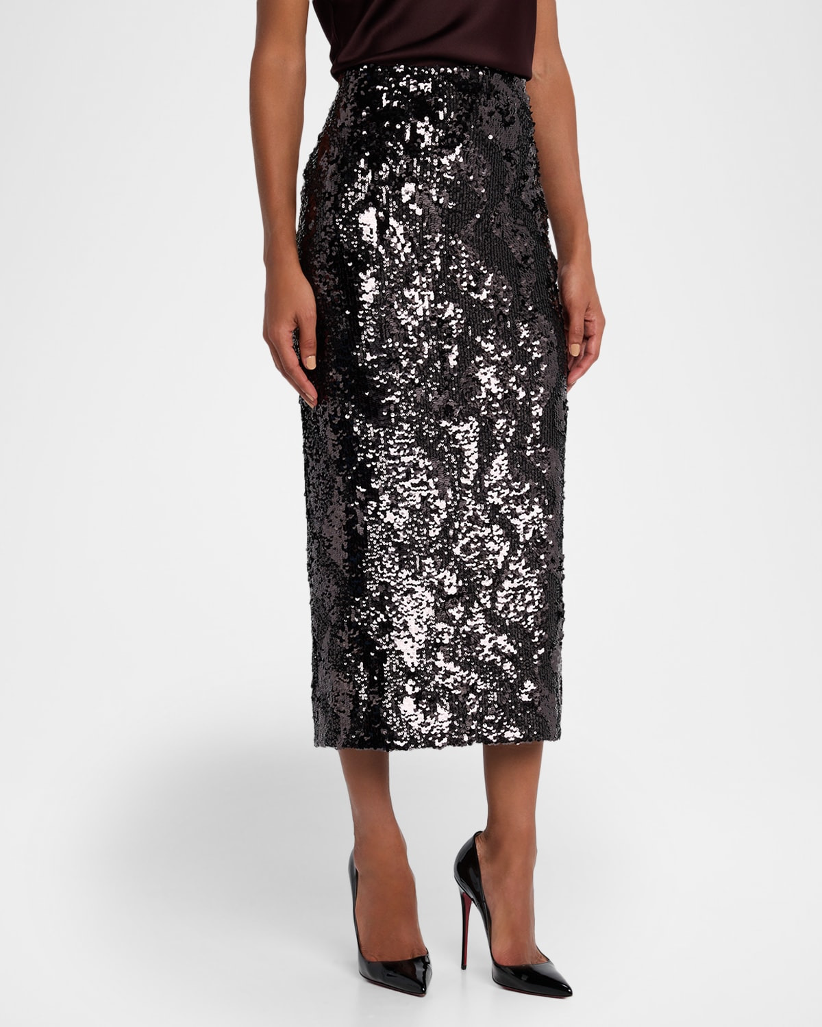 Koa Sequined Midi Skirt - 4
