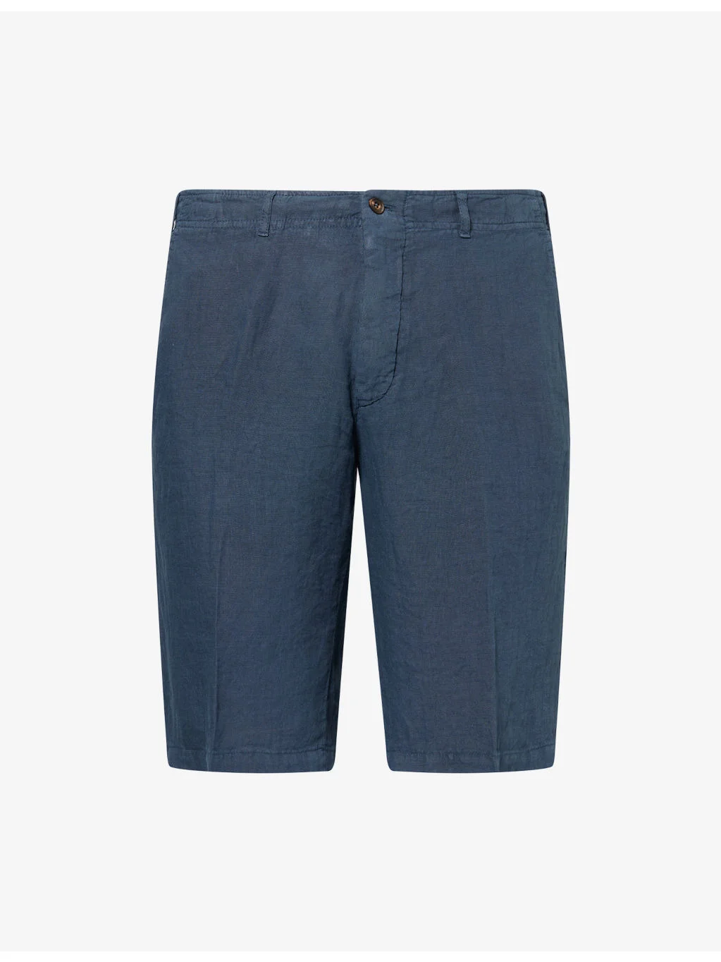 Knee-Length Linen Shorts - 1