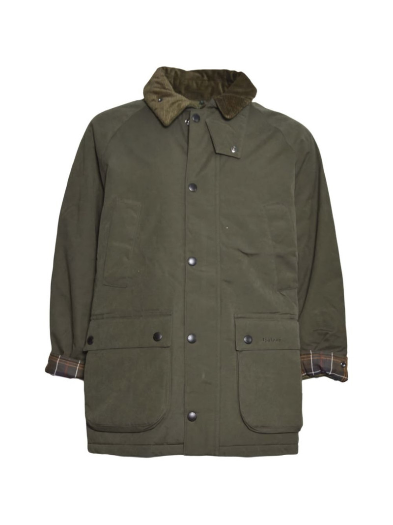 corduroy-collar single-breasted coat 1