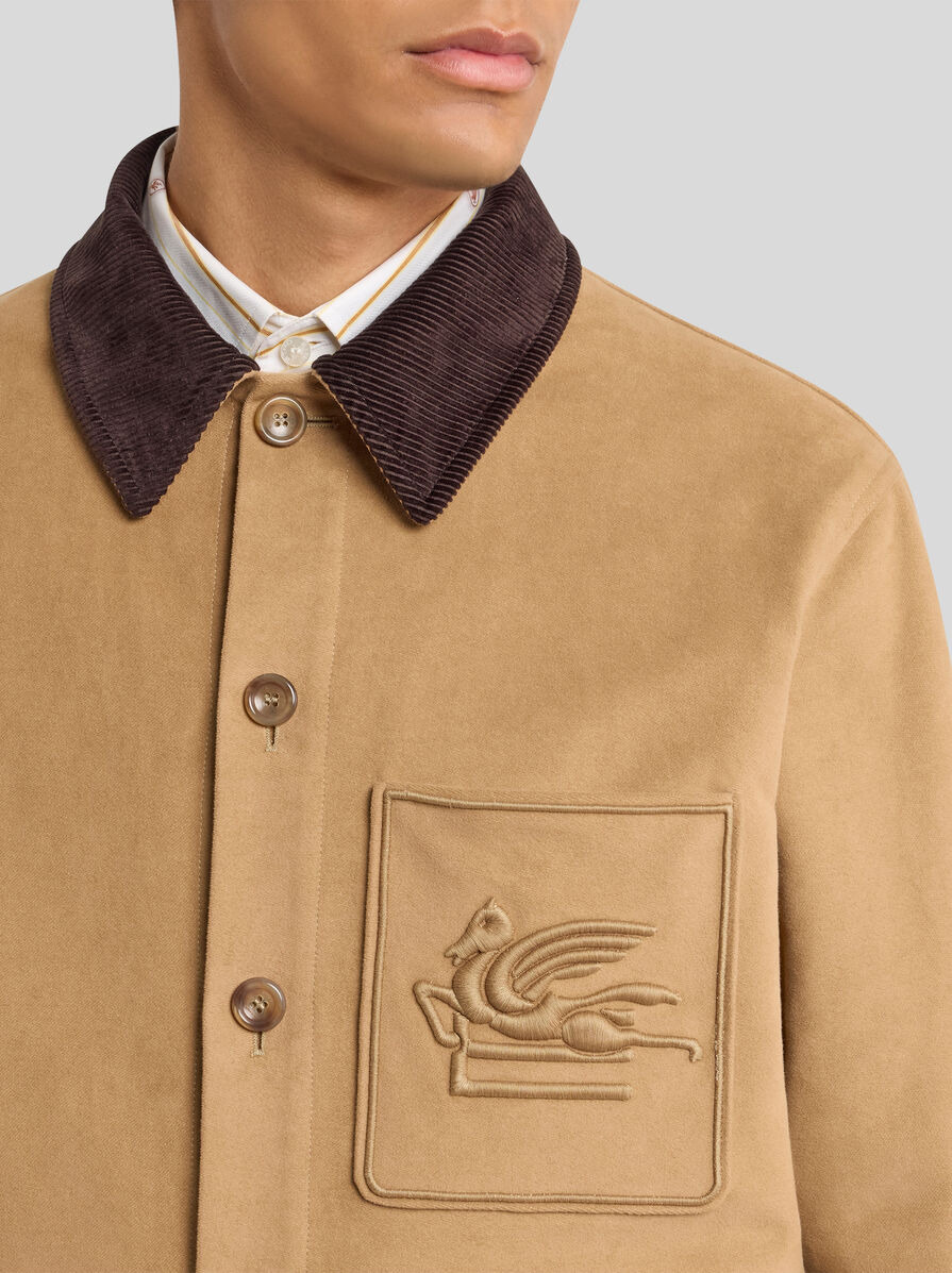 COTTON JACKET WITH PEGASO - 2