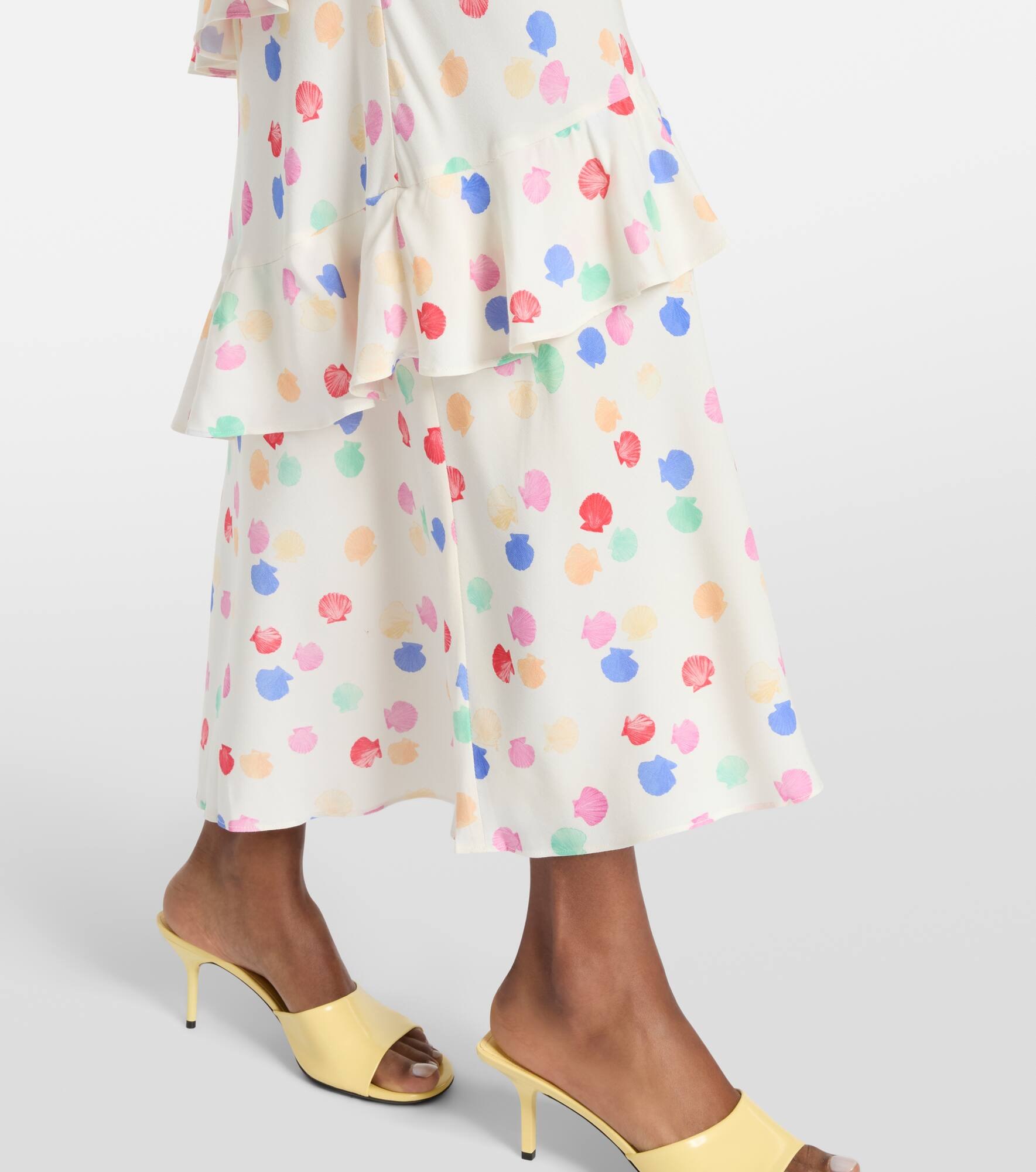 Meena polka-dot tiered maxi dress - 5