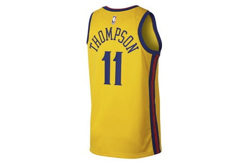 Nike NBA SW golden state warriors klay thompson Jersey Yellow 912101-730 - 2