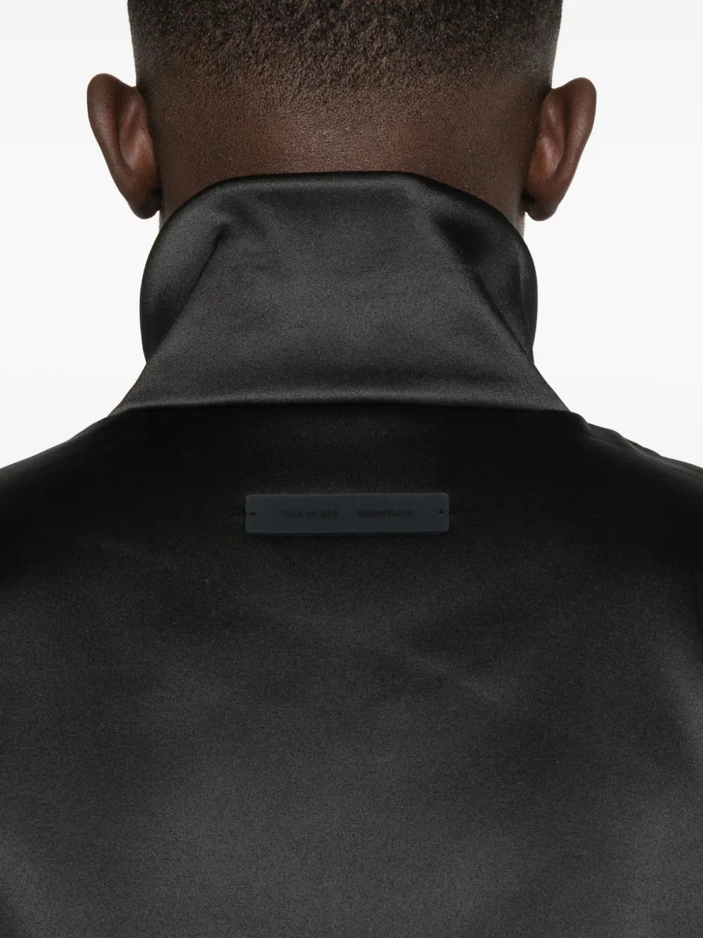 FEAR OF GOD ESSENTIALS - Men Bonded Satin Zip Up Bomber - 4