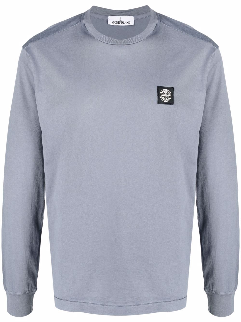 logo patch long-sleeve top - 1