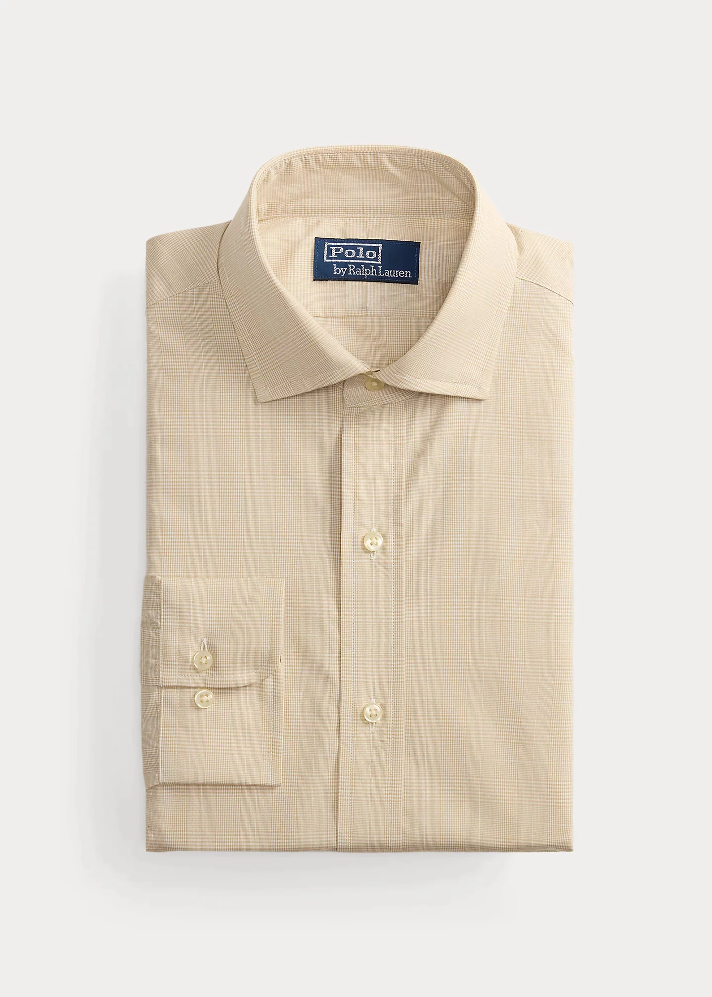 Custom Fit Plaid Poplin Shirt - 1