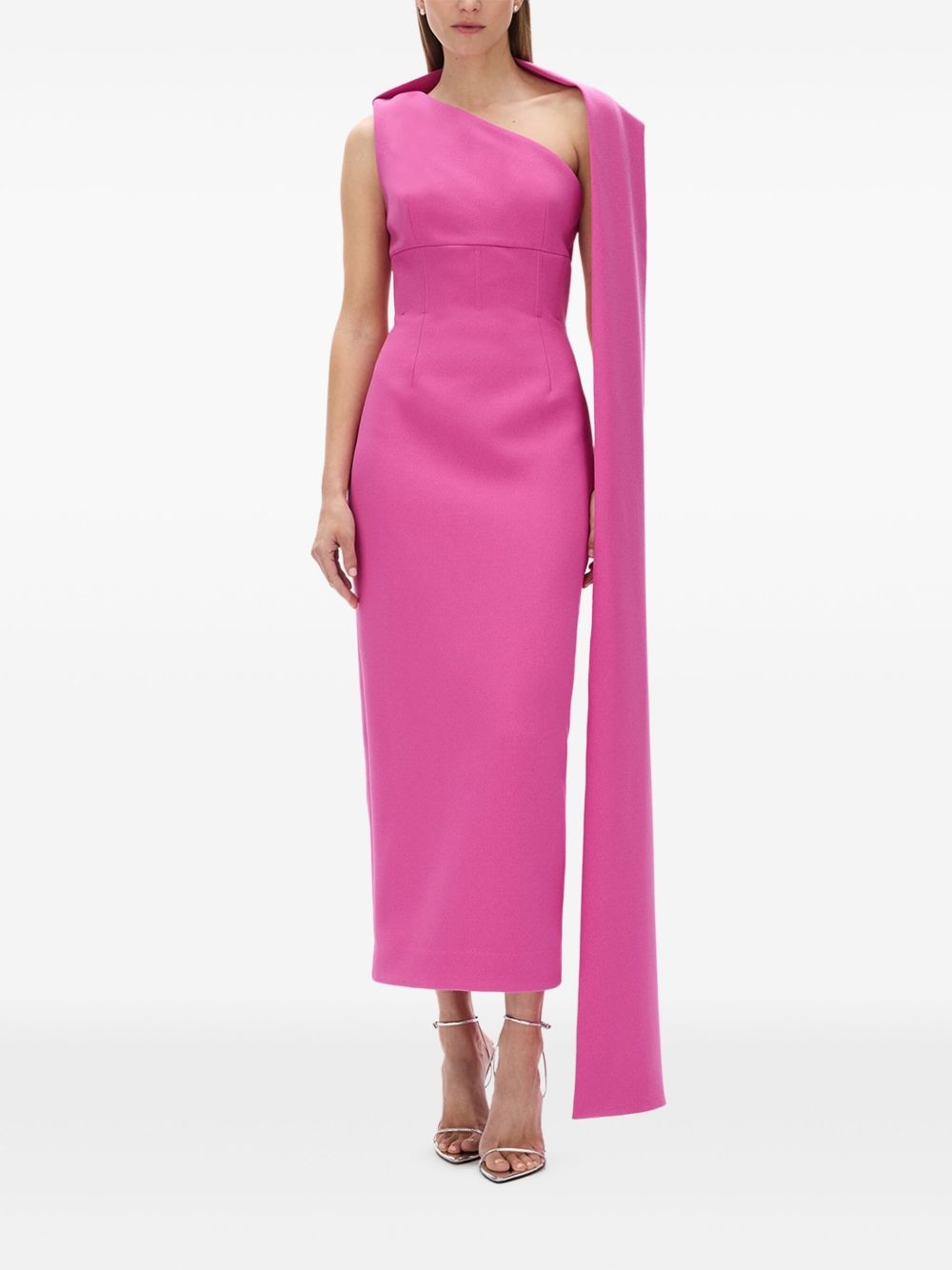 Clara asymmetrical cape dress - 2